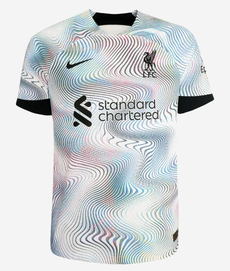 Cheap 2022 23 Liverpool Away Soccer Jersey Shirt Player Version