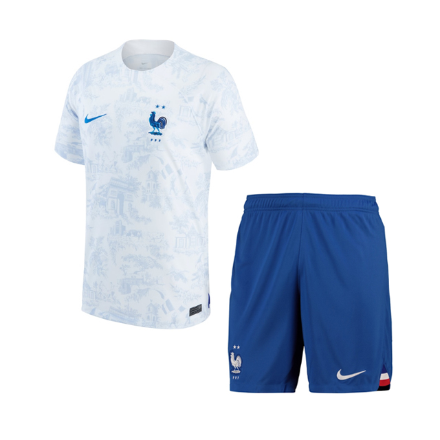 Cheap Kids 2022 Fifa World Cup France Away Soccer Kits Shirt With