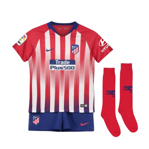 Cheap Kids Atletico Madrid 2018-19 Home Soccer Whole Kit (Shirt ...