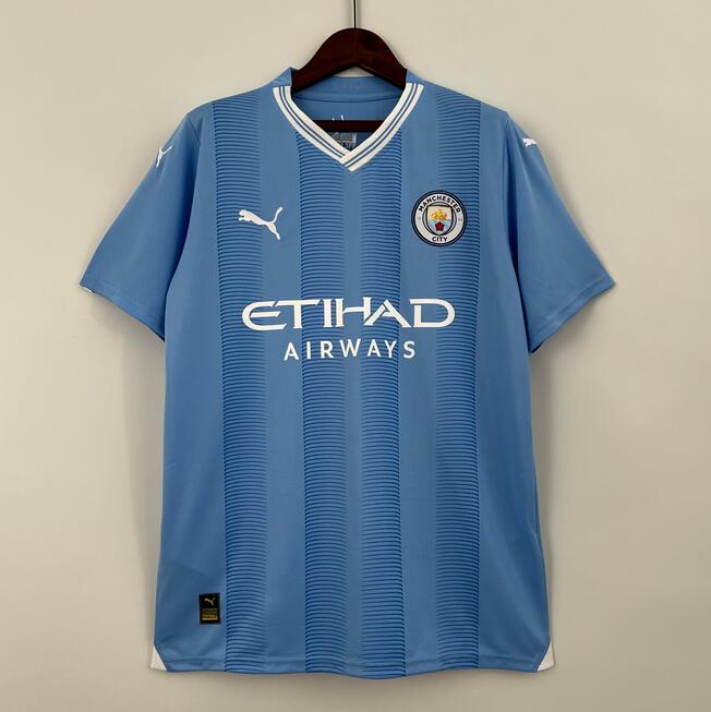 Cheap Leaked Version 2023-24 Manchester City Home Soccer Jersey Shirt ...