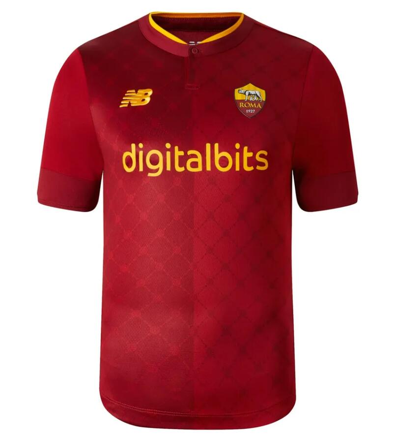 Cheap 2022 23 As Roma Home Soccer Jersey Shirt Player Version Roma